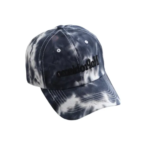 Tie-dye Letter Embroidery Dome Sunshade Baseball Hat