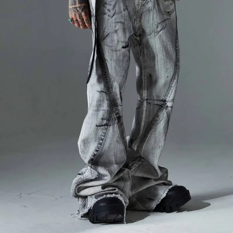 Trendy Niche Design Distressed Jeans-2