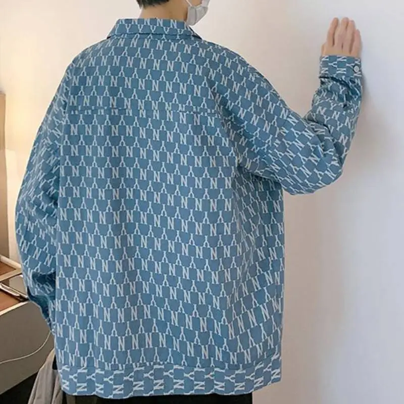 Full Print Denim Jacket-2
