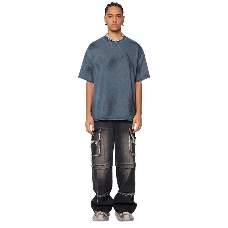 Trendy Wash Vintage T Shirt-16