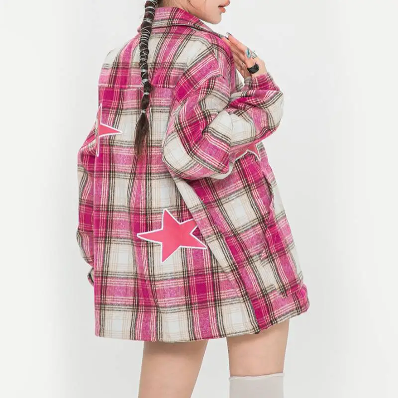 Star Plaid Jacket-5