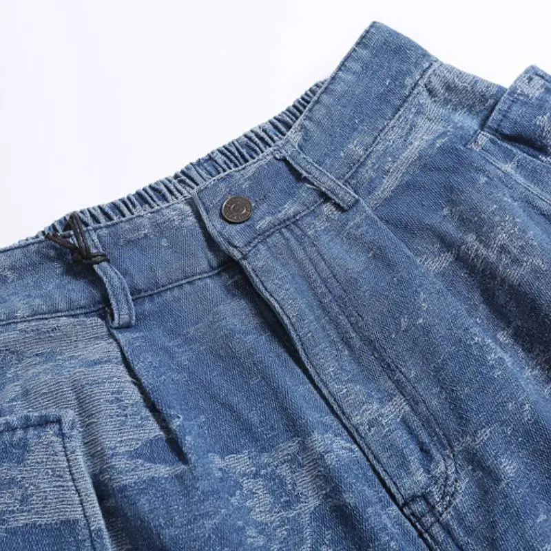 Retro Hand Distressed Jeans-5