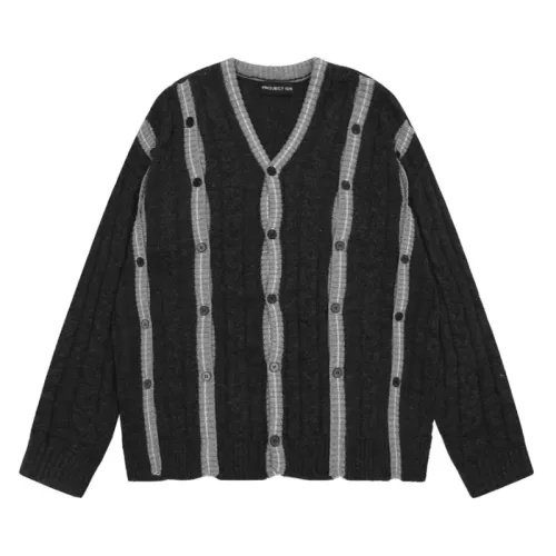 Multi-Button Detachable Deconstructed Sweater