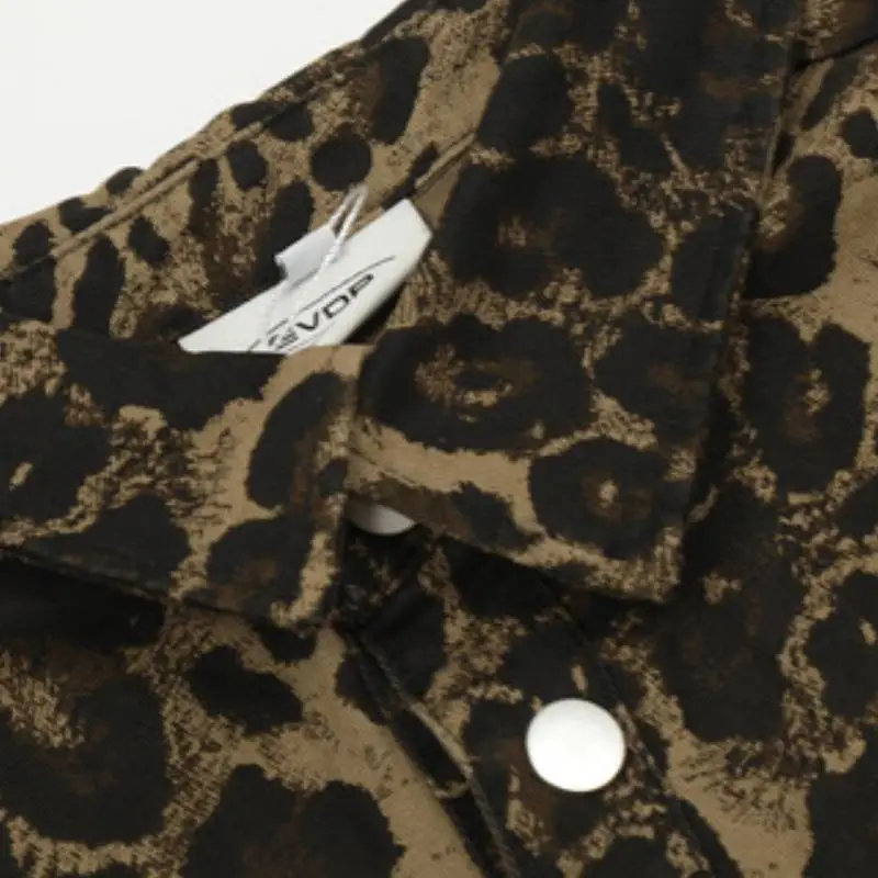 Retro Trendy Leopard Print Shirt-2