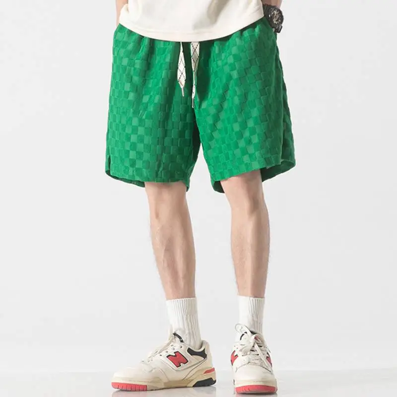 Cropped Solid Color Thin Slacks Wear Shorts-6
