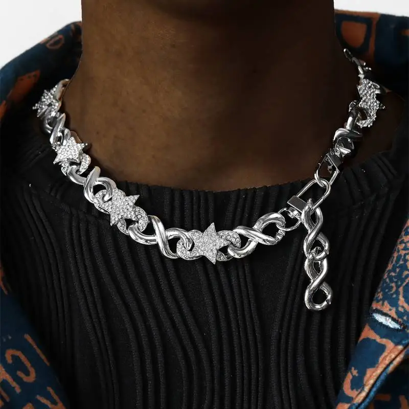Trendy Five Pointed Star Necklace Cubac-2