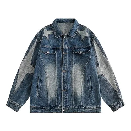 Retro Washed Stitching Denim Jacket