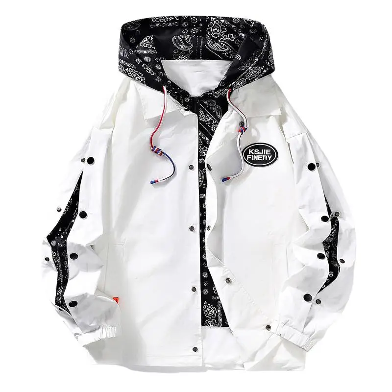 Cashew Flower Fake Two-Piece Jacket - POIZON