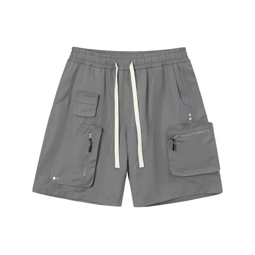 Trendy American Multi-Pocket Shorts