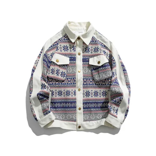 Fashion Retro Ethnic Style Stitching Jacket