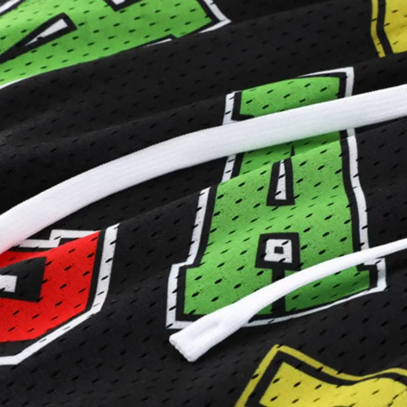Graffiti Breathable Double Layer Shorts-5