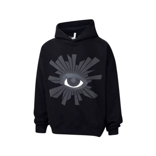 Eye Of Truth Foam Printed Fleece-lined Hoodie