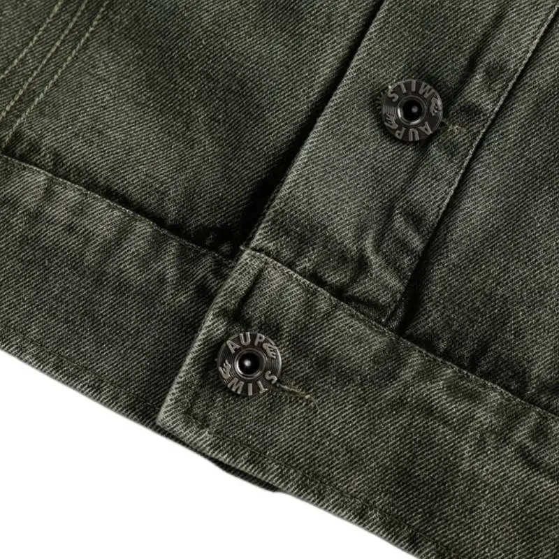 Retro Embroidered Loose Laps Jacket-4