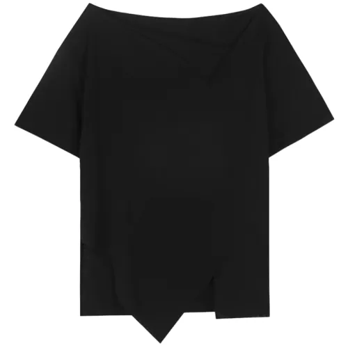 Dark Irregular Splicing T-Shirt