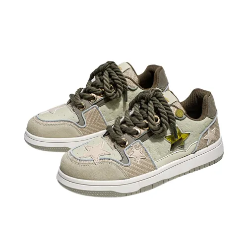 New Style Tea Design All-match Low Top Thick Bottom Fashion Shoes