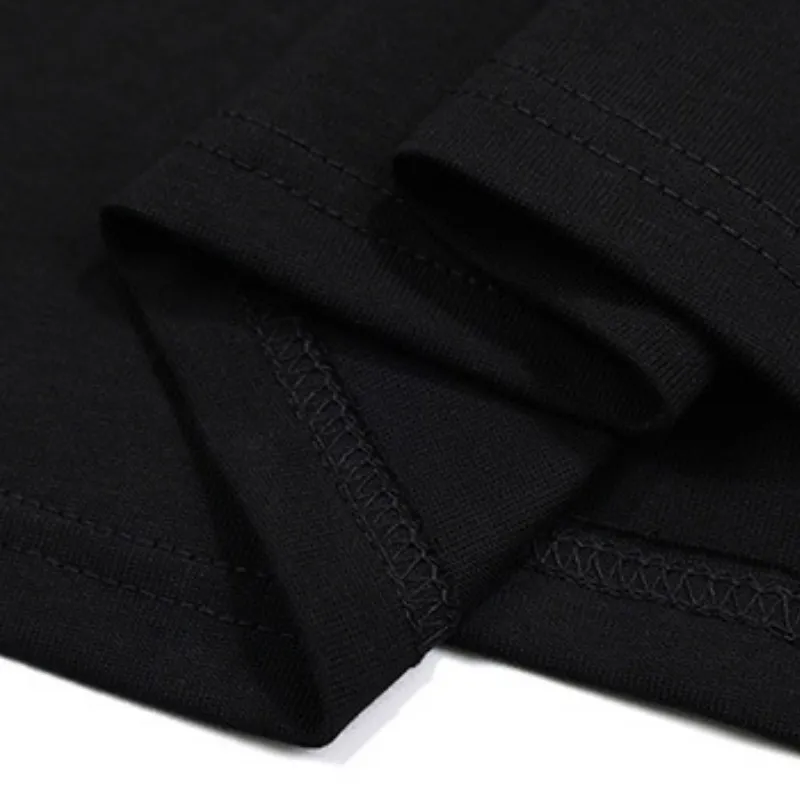 Hip Hop Letter Cotton Half Sleeve T Shirt-2