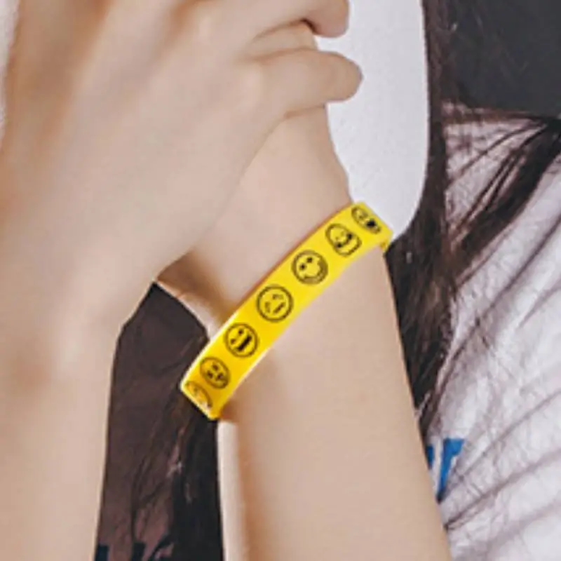 Hip Hop Smiley Face Pattern Bracelet-1