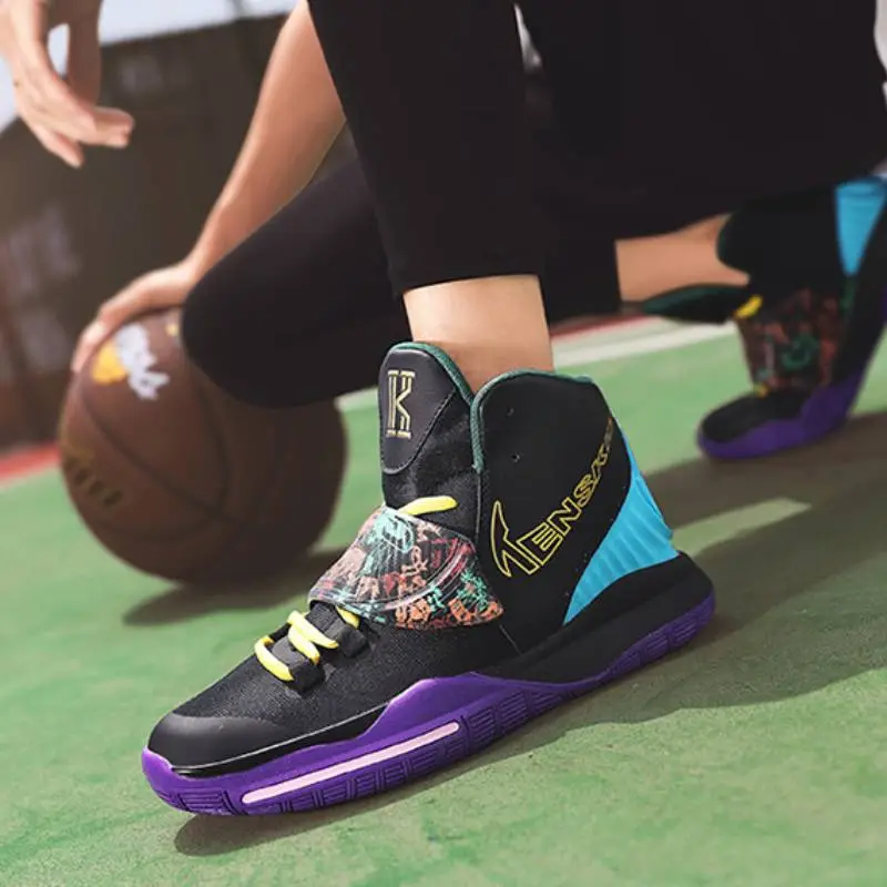 Trendy Mid High Top Basketball Shoes-3