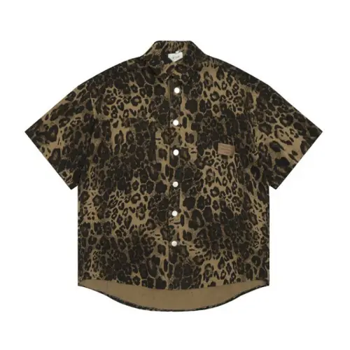 Retro Trendy Leopard Print Shirt