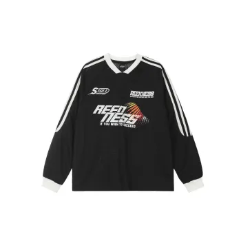 Street Trendy Old Wash Lightning Theme Terry Sweater