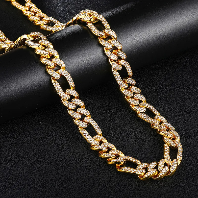 Hip Hop Splicing Cuban Zircon Rap Necklace-2