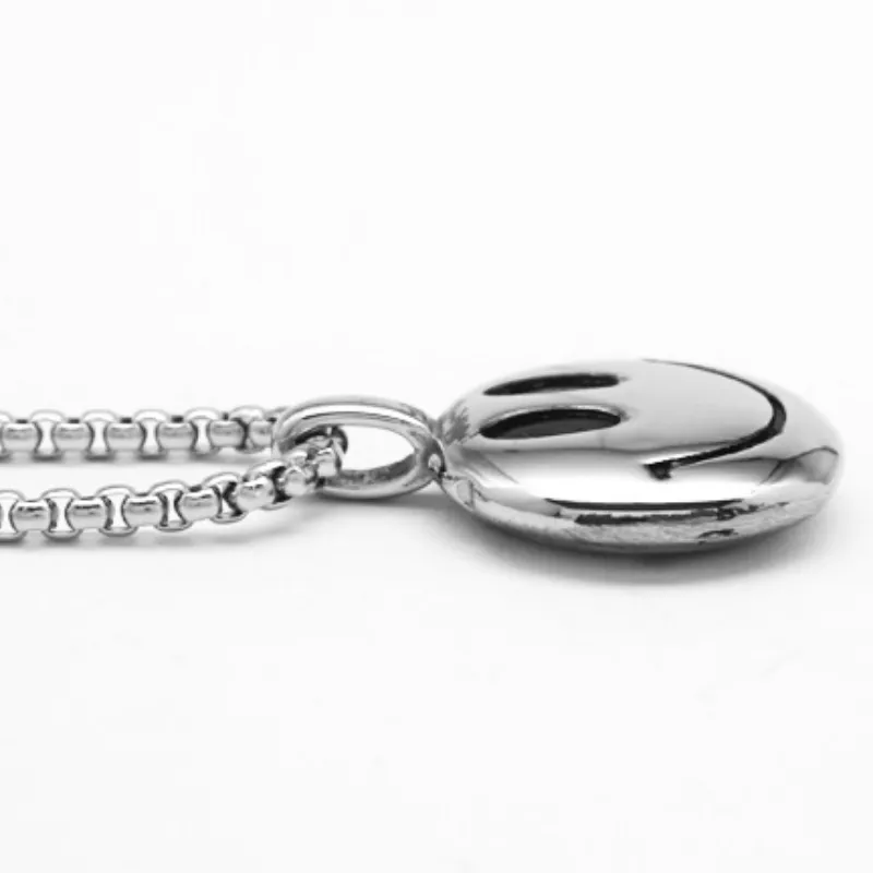 Hip Hop Smiley Face Necklace-2