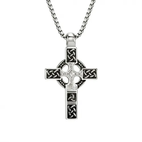 Titanium Steel Cross Necklace