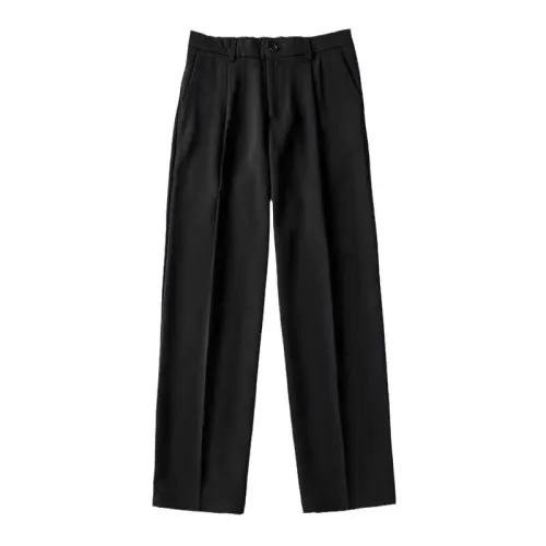 Casual Straight Leg Suit Trousers