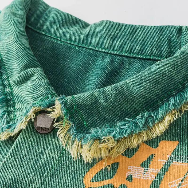 Retro Tie Dye Distress Jacket-6