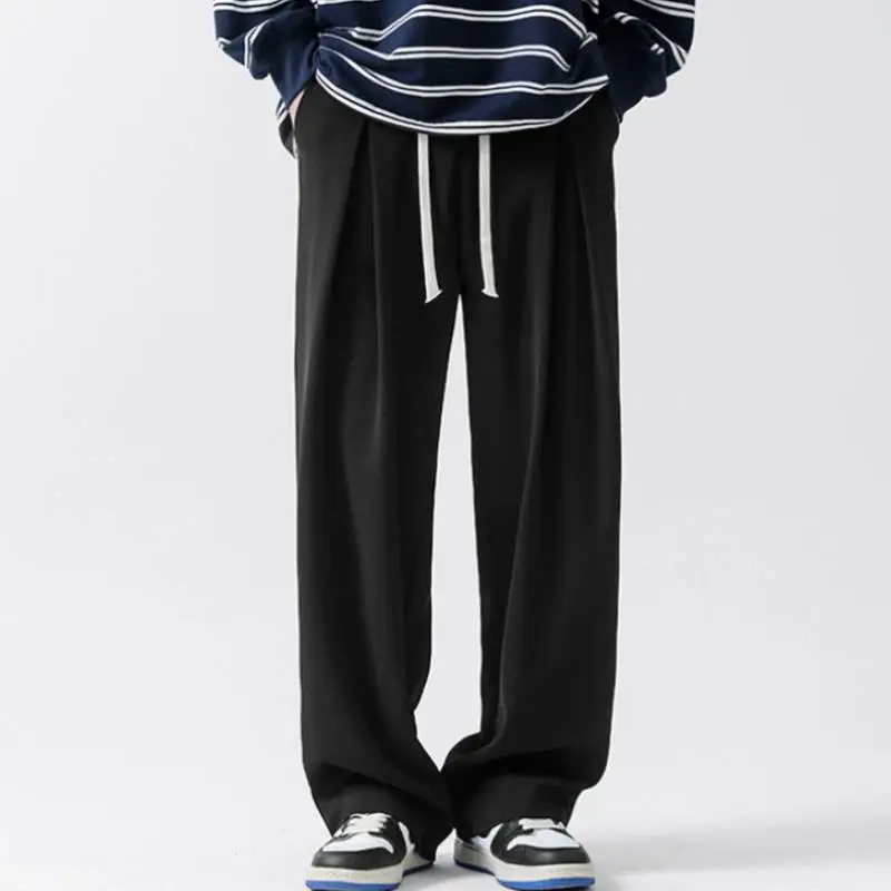 Loose Straight Wide Leg Casual Pants-1