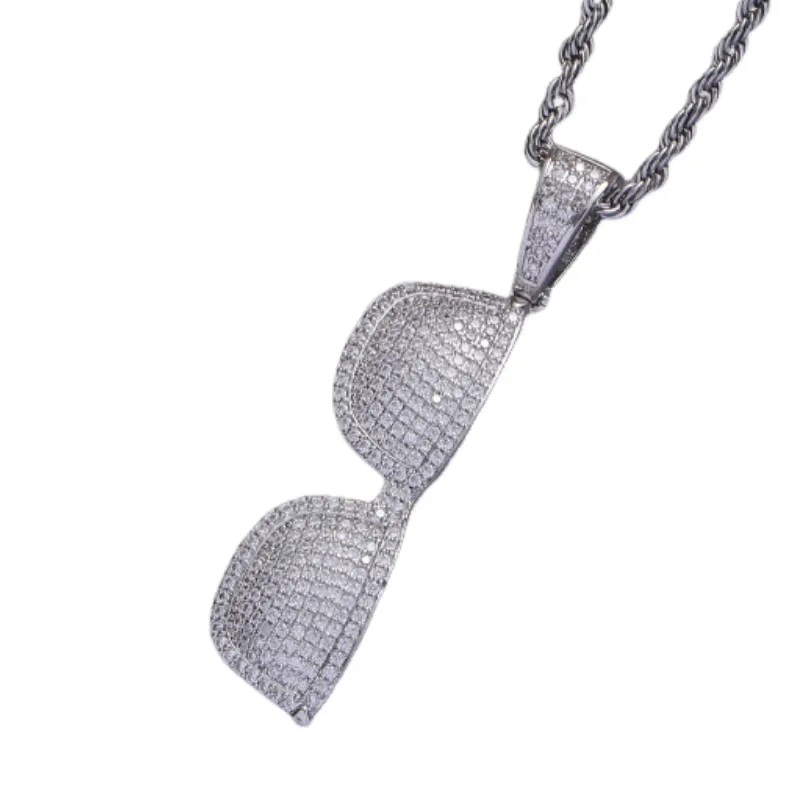 Hip Hop Sunglasses Pendant Necklace-1