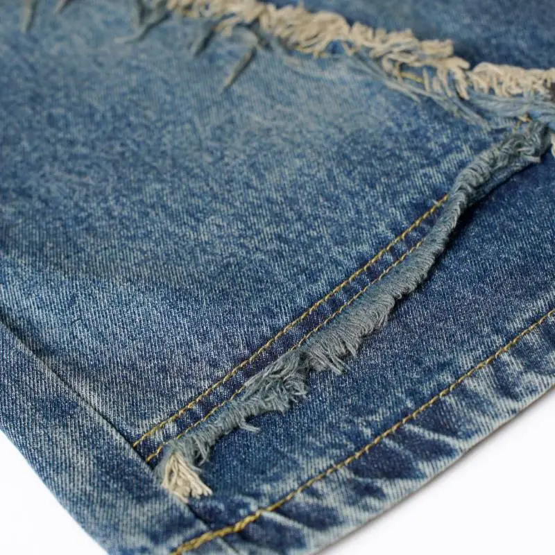 Retro Washed Denim Shorts-7