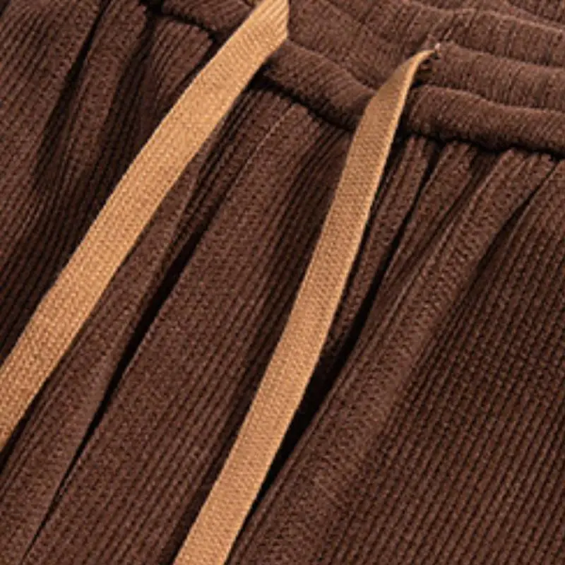 All match Leg toe Solid Color Sports Loose Pants-5