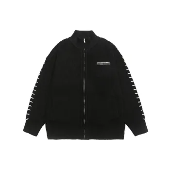 Vertical Collar Cardigan Knitwear Jacket