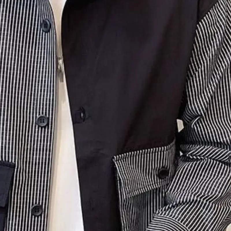 Striped Patchwork Jacket-3