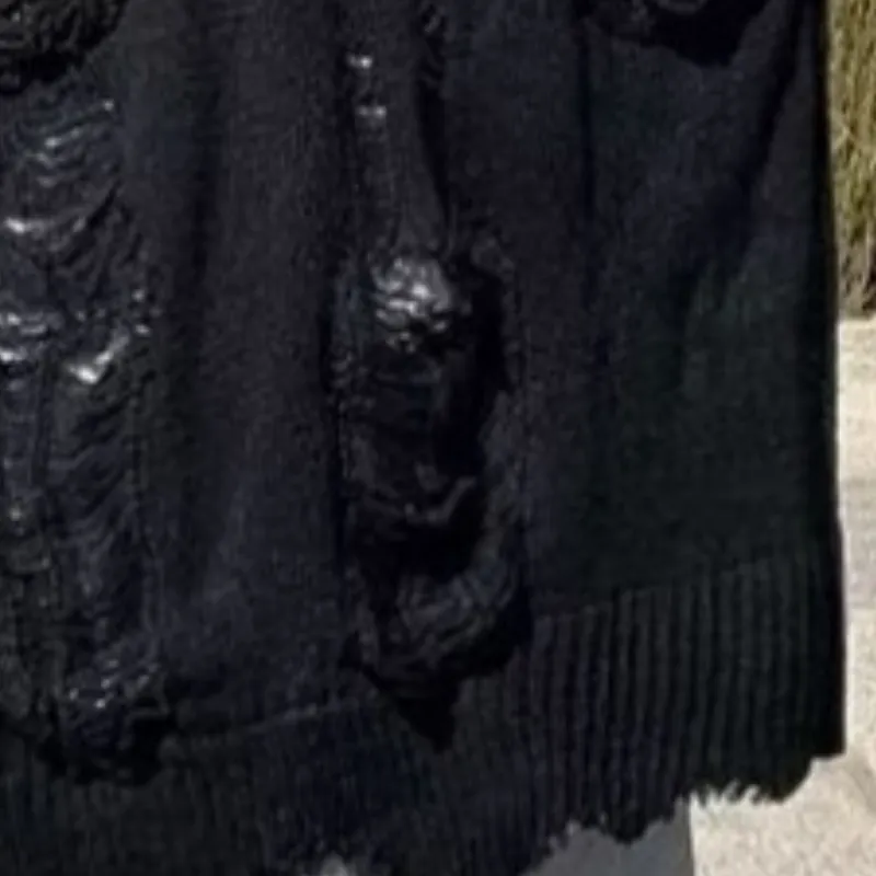Wasteland Style Knitted Sweater-5