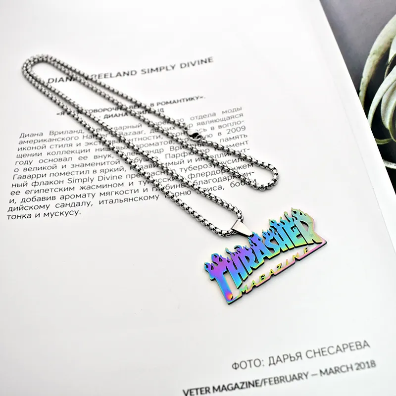 Trendy Titanium Steel Pendant Necklace-2