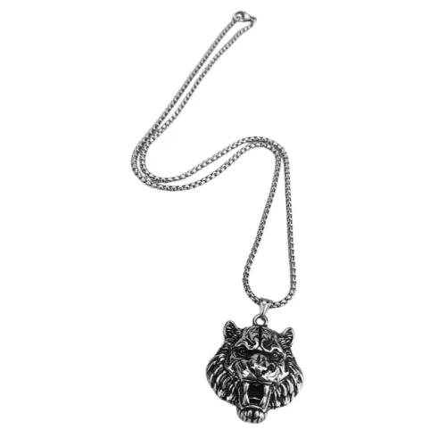 South China Tiger Titanium Steel Pendant Stainless Necklace