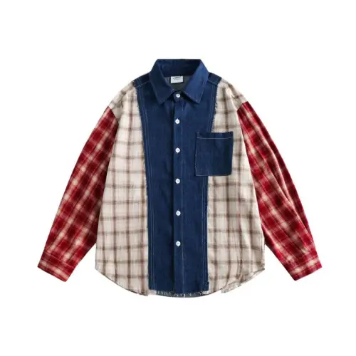 Retro Plaid Casual Versatile Patchwork Jacket