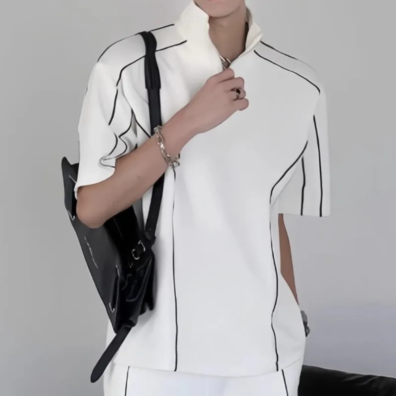 Deconstructed Casual Two Piece Sports Suit-4