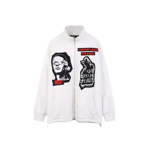 Hip Hop Embroidered Padded Velvet Zipper Street Loose Jacket