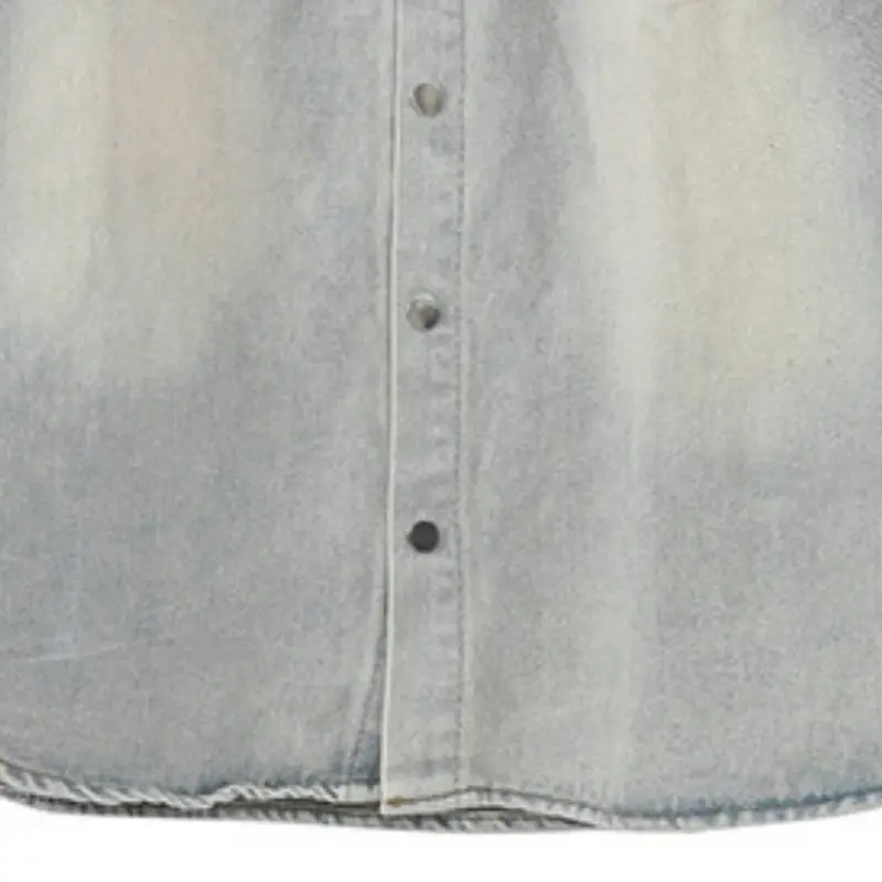 Trendy Washed Denim Suit-4