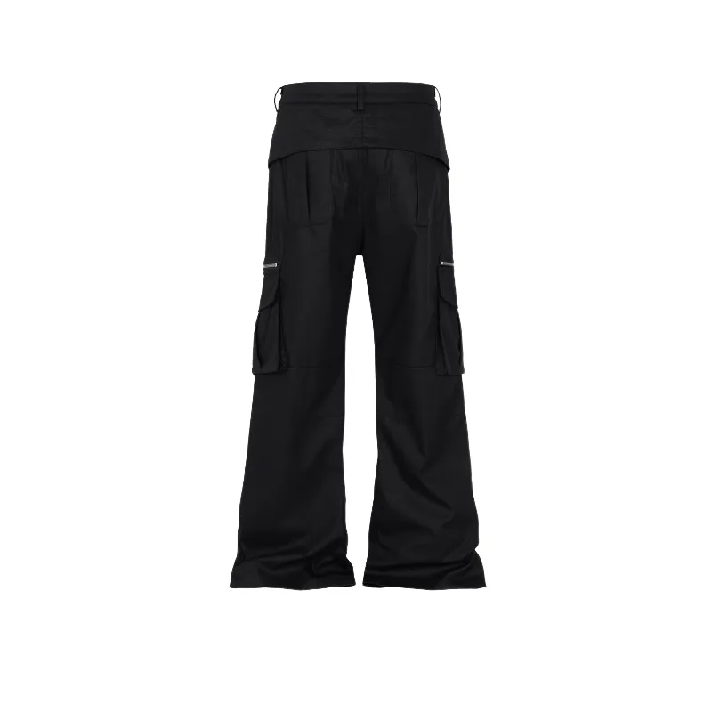 Neutral Casual Multi Pocket Pants-1