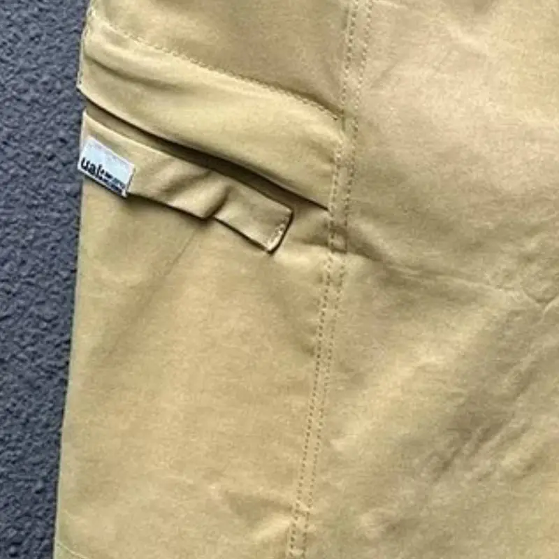 Loose Fashion Letter Printing Large Pockets Casual Pants-6