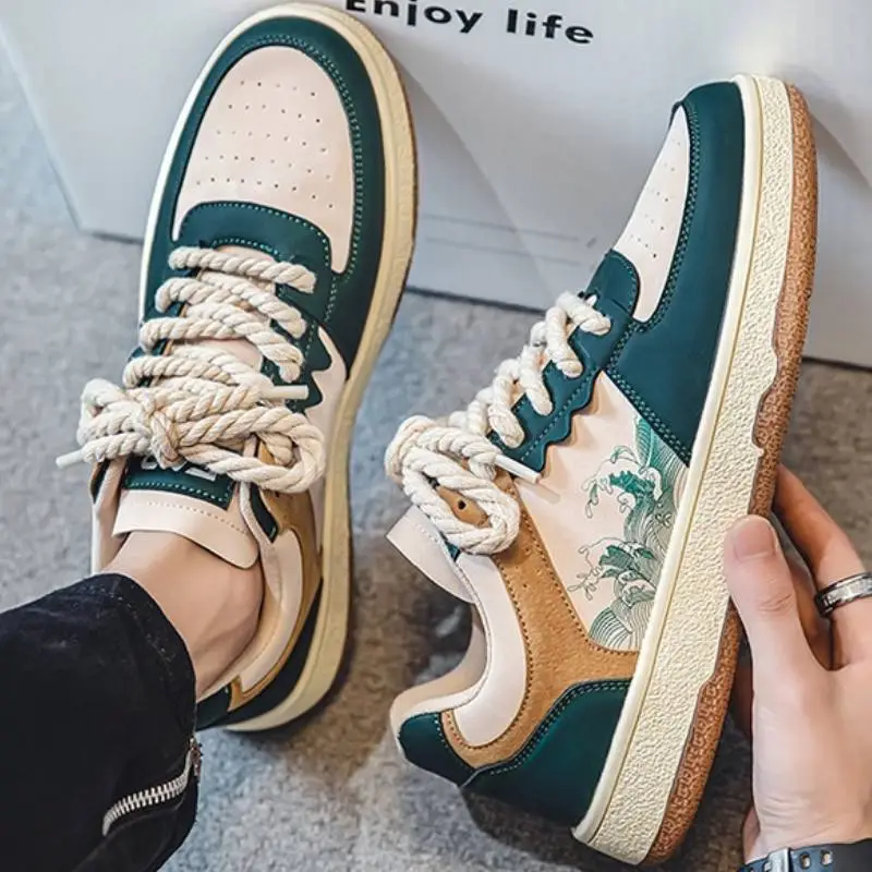Retro Casual Color Matching Printing Sneaker-4