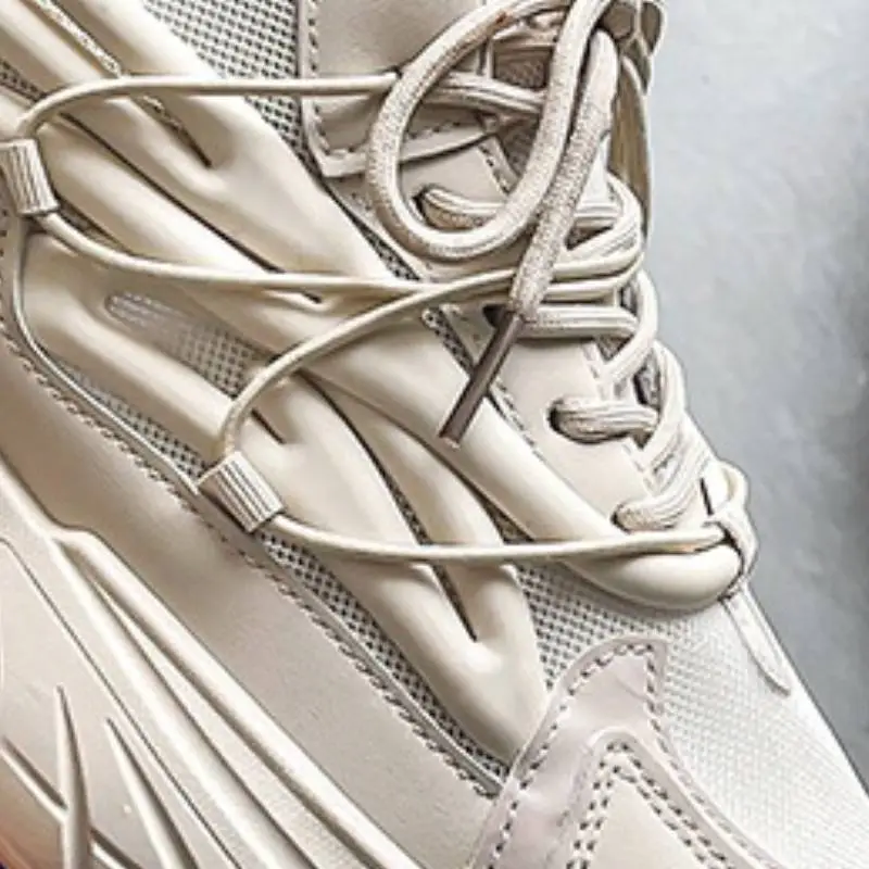 Breathable Mesh Thick Bottom Sneakers-2