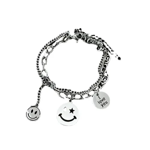 Double-Layer Smiley Face Bracelet