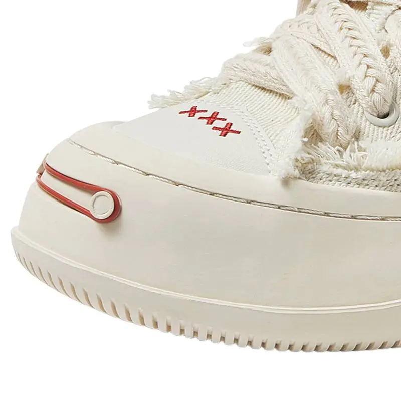 Breathable Canvas Open Smile Board Shoes-5