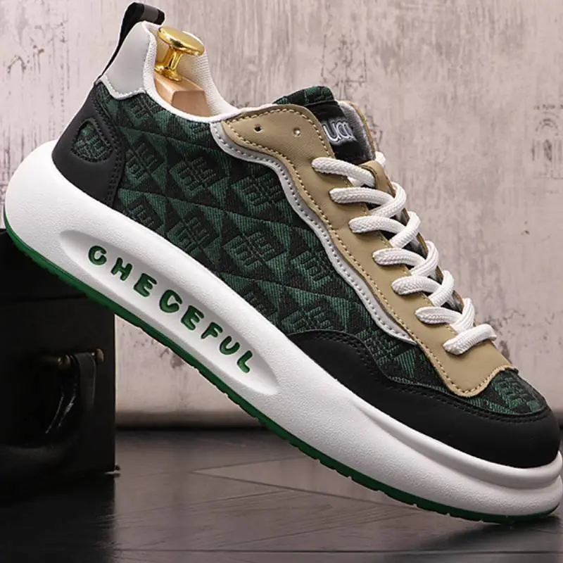 Retro Colorblock Printed Embroidered Trendy Shoes-4