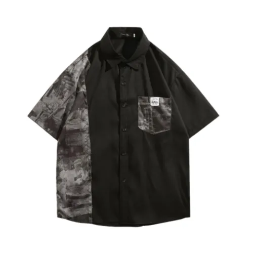 Retro West Coast Camouflage Short-sleeved Shirt